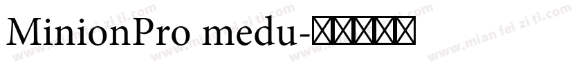 MinionPro medu字体转换